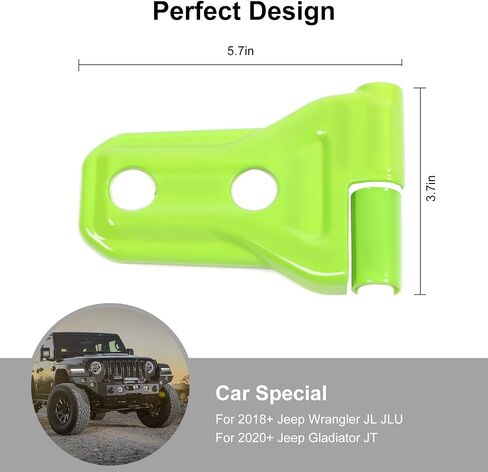 8PCS Door Hinge Cover Trim Accessories for 2018-2024 Jeep Wrangler JL JLU for 2020-2024 Jeep Gladiator JT (Black) in Saudi Arabia
