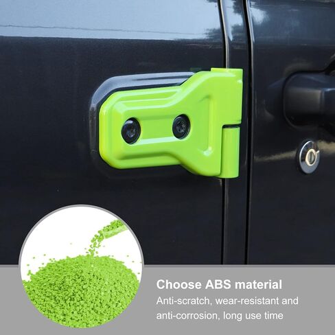 8PCS Door Hinge Cover Trim Accessories for 2018-2024 Jeep Wrangler JL JLU for 2020-2024 Jeep Gladiator JT (Black) in Saudi Arabia
