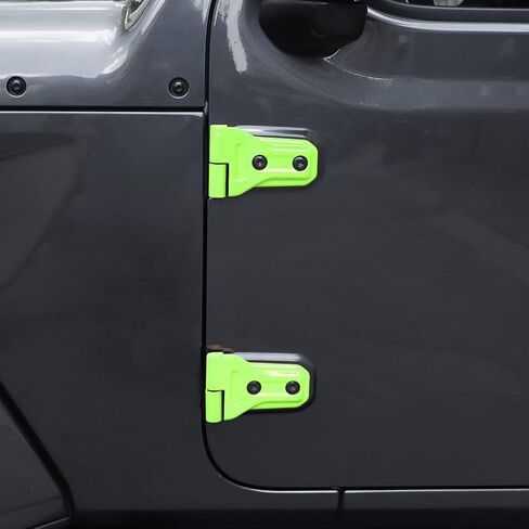 8PCS Door Hinge Cover Trim Accessories for 2018-2024 Jeep Wrangler JL JLU for 2020-2024 Jeep Gladiator JT (Black) in Saudi Arabia
