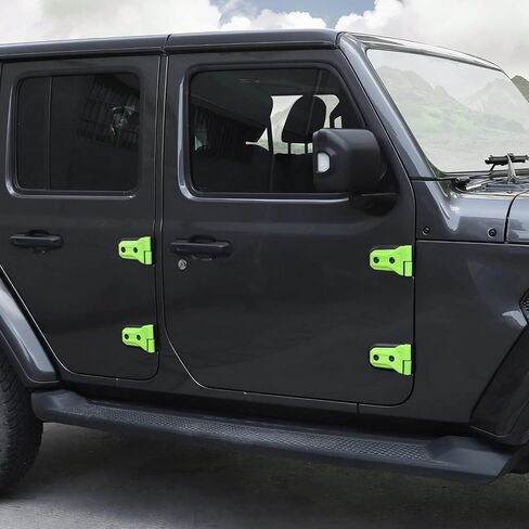 8PCS Door Hinge Cover Trim Accessories for 2018-2024 Jeep Wrangler JL JLU for 2020-2024 Jeep Gladiator JT (Black) in Saudi Arabia