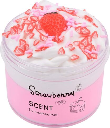 Strawberry Butter Slime, 7 oz. Scented Slime Kit Toys Cute Preppy Stuff for Girls Boys Kids, Cool Teen Girls Birthday Gifts Party Favors Stocking Stuffers in Saudi Arabia