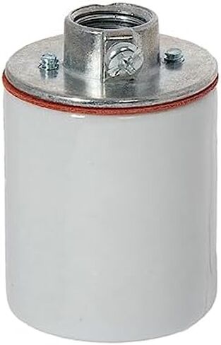 B&P Lamp® Keyless Porcelain ON/OFF socket with Ground Screw, 1/8IP Cap in Saudi Arabia