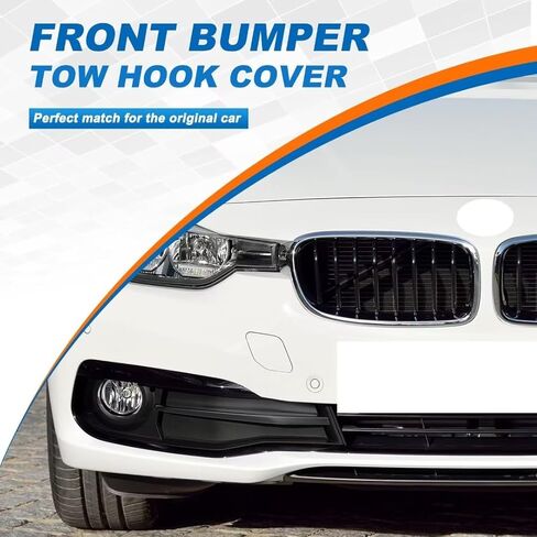 CAR الأمامي الوفير الوفير غطاء خطاف الغطاء قبعة سحب العين ل BMW 3 Series F30 F31 LCI Sedan Wagon FIT 320I 325D 328I 330D 330E 330I 340I 2017 2017 (WHITE) 5111739683777 in Kuwait