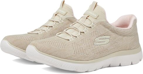 حذاء رياضي نسائي من Skechers Summits Fun Flare، رمادي داكن/وردي=TPPK، عرض 9.5 in Saudi Arabia