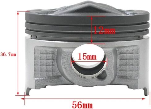 4 Sets Motorcycle STD ~ +100 Bore Size 56mm ~ 57mm Piston Kit & Rings For FZR400RR SP 3TJ FZ400 4YR FZR400 FZR FZ 400(Oversize 50) in Saudi Arabia