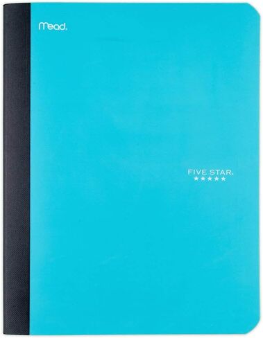 Five Star Composition Book, Notebook, College Ruled Paper, 100 Sheets, 9-1/2 x 7-1/2, Color Selected For You, 1 Count (09120) in Saudi Arabia