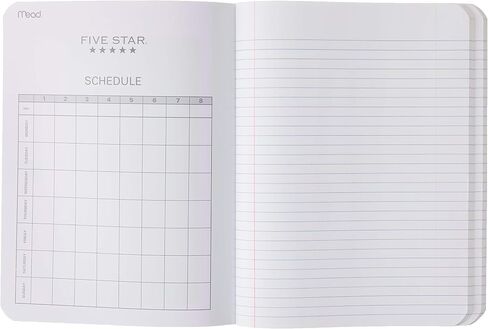 Five Star Composition Book, Notebook, College Ruled Paper, 100 Sheets, 9-1/2 x 7-1/2, Color Selected For You, 1 Count (09120) in Saudi Arabia
