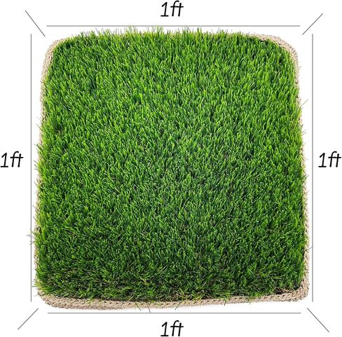 حصيرة العشب الاصطناعي مقاس 12 بوصة للاستخدام الداخلي والخارجي من DenseTurf العشب الأخضر الصغير لديكور المنزل للحيوانات الأليفة in Saudi Arabia