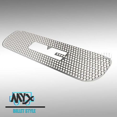 شواء الشبكة الأمامية يناسب 2001-2006 GMC Yukon & 1999-2002 Sierra 1500 & 2001-2006 Sierra Denali Stainless Steel Punch Chrome Grill Cut Grille in Kuwait