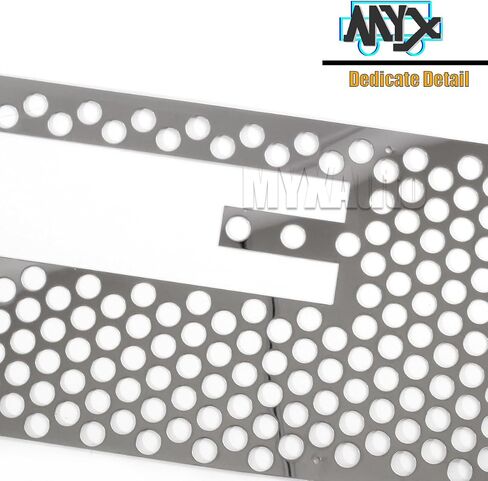 شواء الشبكة الأمامية يناسب 2001-2006 GMC Yukon & 1999-2002 Sierra 1500 & 2001-2006 Sierra Denali Stainless Steel Punch Chrome Grill Cut Grille in Kuwait