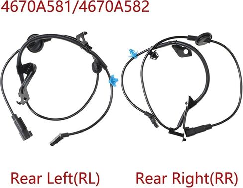 4670A581 4670A582 Rear Left/Right ABS Wheel Speed Sensor Suitable for 1.8 2.0 2.2 2.4 2.4L 2012-(Rear Left (RL)) in Saudi Arabia