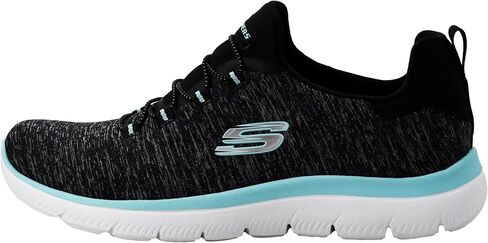 حذاء Skechers Summits Quick Getaway للسيدات، أسود، 8 M in Saudi Arabia