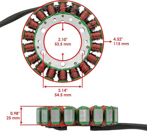Caltric Stator متوافق مع Kawasaki VN1500 VN-1500 VN 1500 VULCAN 1500 1470CC 1996-1999 in Saudi Arabia