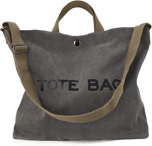 Women Canvas Tote Bag Travel Shoulder Bag Large Capacity Crossbody Top Handle Fashion Handbags in Saudi Arabia