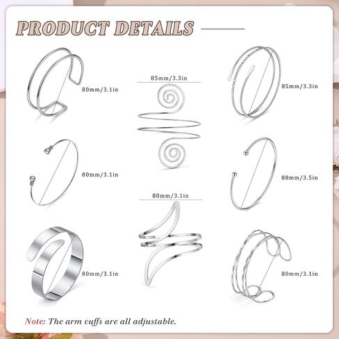 Arm Cuff Bracelet for Women Gold Arm Layered Cuff Gold Bangles Adjustable Coil Swirl Armlet ArmBand Stackable Jewelry for OutSide in Saudi Arabia