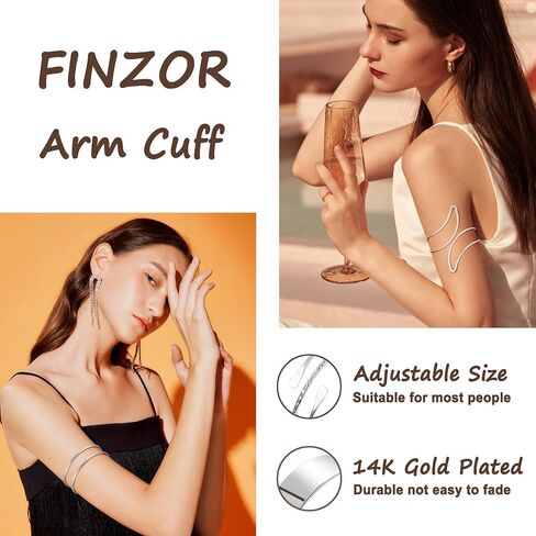 Arm Cuff Bracelet for Women Gold Arm Layered Cuff Gold Bangles Adjustable Coil Swirl Armlet ArmBand Stackable Jewelry for OutSide in Saudi Arabia