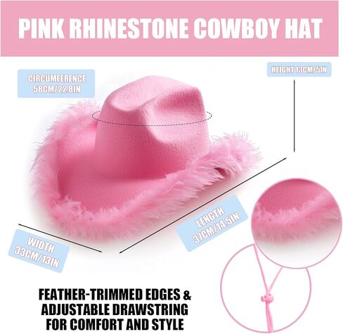Black Cowboy Hat with Rhinestone Band Black Cowboy Hats for Women Bachelor Party Halloween Christmas in Saudi Arabia