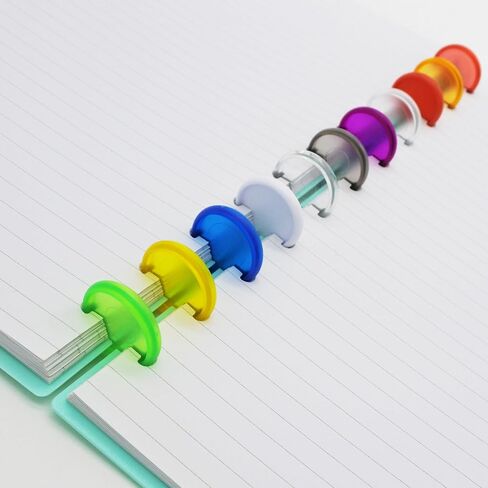 33pcs Discbound Planner Expansion Discs Loose Leaf Disc for Discbound Notebook Planner Scrapbook Binding(White,1.5inch/38mm) in Kuwait
