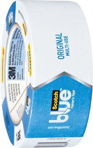 3M Scotch-Blue 2090 Safe-Release Crepe Paper Multi-Surfaces Painters Masking Tape, 27 lbs/in Tensile Strength, 60 yds Length x 2" Width, Blue in Saudi Arabia