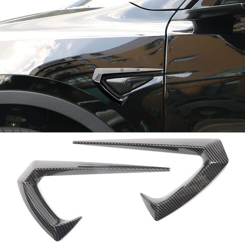 Tesla Model Y Kit Kit Packice Full Aero Package لعام 2019-2024 ، ناشر المصد الخلفي ، التنانير الجانبية ، شفة الخائن الأمامي ، المفسد ، غطاء الكاميرا الجانبية للضباب (النمط B ، الأسود اللامع) in Saudi Arabia