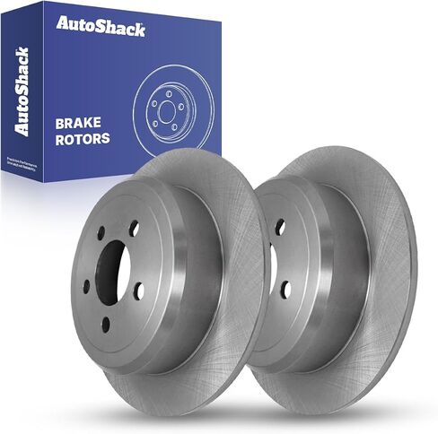AutoShack Brake Rotors Rear Brake Rotor Replacement Kit for 2008-2012 Jeep Liberty 2007-2011 Dodge Nitro 3.7L 4.0L V6 4WD RWD R63046PR in Saudi Arabia