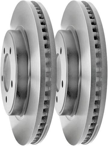 Autoshack Front Disc Brake Rotors Replace for 2006-2010 Ford Explorer 2007-2010 Explorer Sport Trac 2006-2010 Mercury Mountaineer 4.6L 4.6L V6 V8 4WD AWD RWD 12.0 "(305.0 mm) R64145PRE in Kuwait