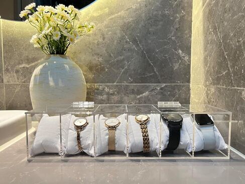 Elegant Watch Box Organizer For Man, Watch Case for Men Women with 6 Slots, Premium Acrylic Watch Holder and Watch Box,Perfect for Display and Storage in Saudi Arabia