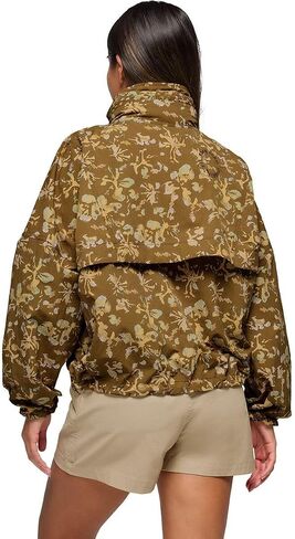 Prana Encinitas Windbreaker - Women's, Retro Olive DigibLoleom, XS in Saudi Arabia