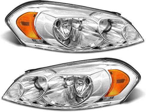 لعام 2006 2007 2008 2009 2010 2011 2012 2013 مجموعة مصباح تشيفي إمبالا متوافقة مع 14-16 Impala Limited / 06-07 Monte Carlo Chrome Housing House Replector Pair in Kuwait