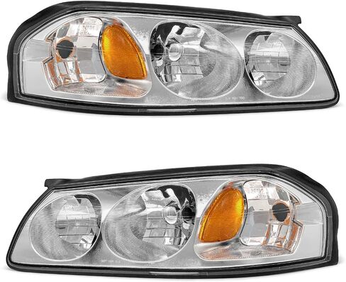 لعام 2006 2007 2008 2009 2010 2011 2012 2013 مجموعة مصباح تشيفي إمبالا متوافقة مع 14-16 Impala Limited / 06-07 Monte Carlo Chrome Housing House Replector Pair in Saudi Arabia