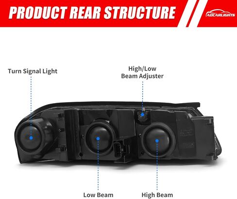 لعام 2006 2007 2008 2009 2010 2011 2012 2013 مجموعة مصباح تشيفي إمبالا متوافقة مع 14-16 Impala Limited / 06-07 Monte Carlo Chrome Housing House Replector Pair in Saudi Arabia