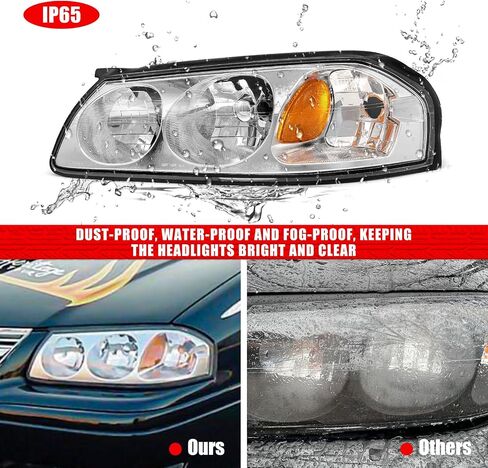 لعام 2006 2007 2008 2009 2010 2011 2012 2013 مجموعة مصباح تشيفي إمبالا متوافقة مع 14-16 Impala Limited / 06-07 Monte Carlo Chrome Housing House Replector Pair in Saudi Arabia