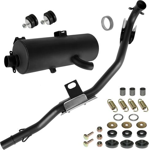 Caltric Muffler with Pipe and Gasket Kit Compatible with Polaris Sportsman 500 4x4 1996 1997-2000 in Saudi Arabia