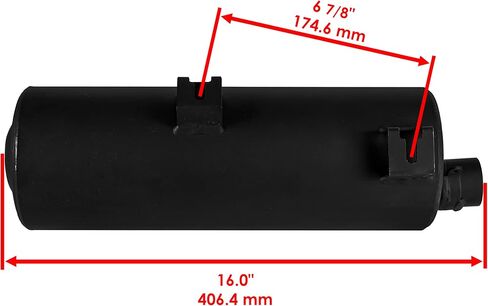 Caltric Muffler with Pipe and Gasket Kit Compatible with Polaris Sportsman 500 4x4 1996 1997-2000 in Saudi Arabia