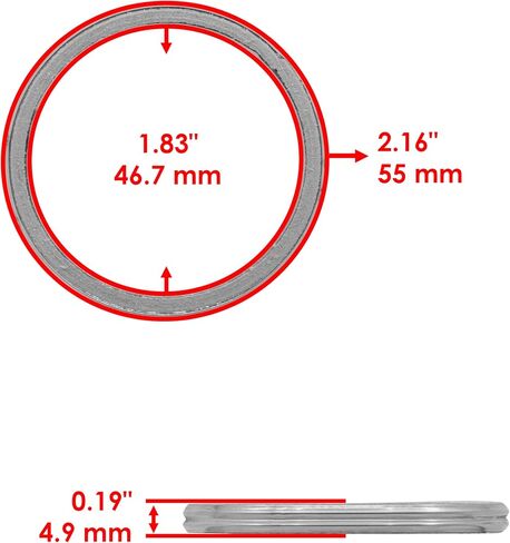 Caltric Muffler Gasket Set Compatible with Honda Pioneer 1000-5 Deluxe SXS1000M5D 2016 2017 2018 2019 2020 2021 2022 in Saudi Arabia