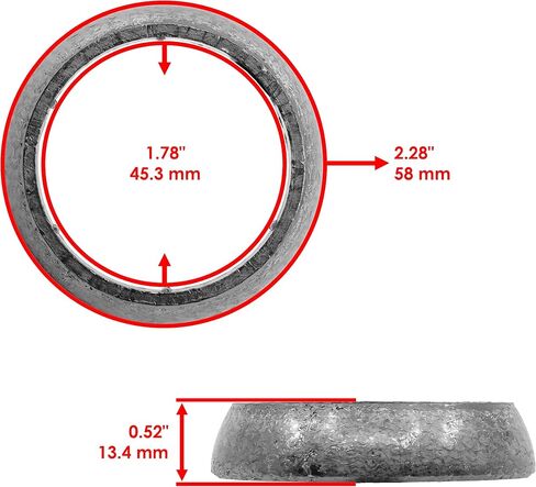 Caltric Muffler Gasket Set Compatible with Honda Pioneer 1000-5 Deluxe SXS1000M5D 2016 2017 2018 2019 2020 2021 2022 in Saudi Arabia
