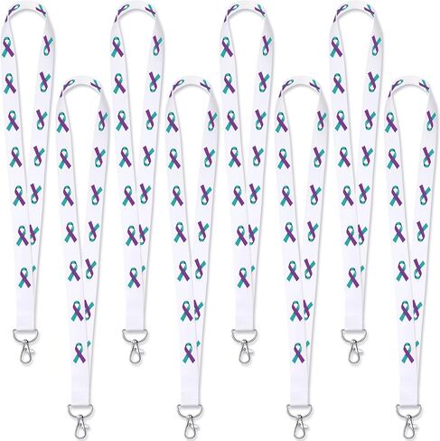 24 PCS Heart Health Awaysness Lanyard Red Ribbon Week تزود بأمريكان صحة القلب عناصر هدية مسمة سلسلة معرف السلسلة الرئيسية لحملات حملات جمع التبرعات مجموعات الدعم in Kuwait