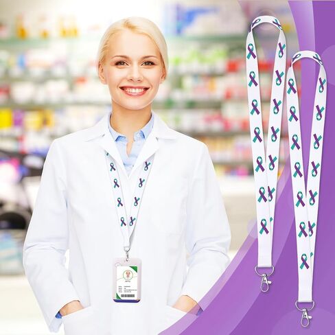 24 PCS Heart Health Awaysness Lanyard Red Ribbon Week تزود بأمريكان صحة القلب عناصر هدية مسمة سلسلة معرف السلسلة الرئيسية لحملات حملات جمع التبرعات مجموعات الدعم in Kuwait