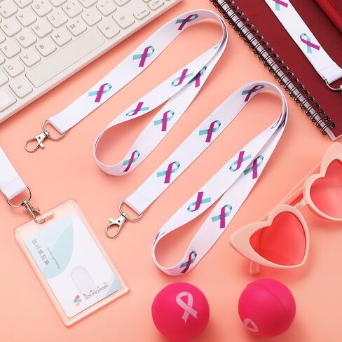 24 PCS Heart Health Awaysness Lanyard Red Ribbon Week تزود بأمريكان صحة القلب عناصر هدية مسمة سلسلة معرف السلسلة الرئيسية لحملات حملات جمع التبرعات مجموعات الدعم in Kuwait