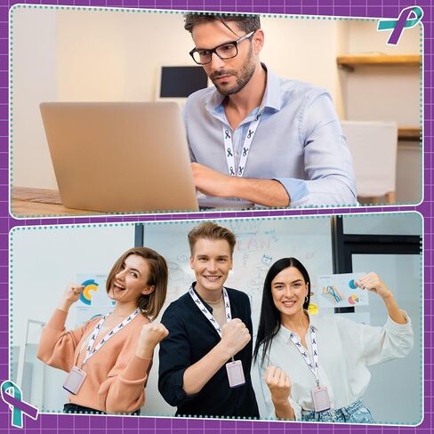 24 PCS Heart Health Awaysness Lanyard Red Ribbon Week تزود بأمريكان صحة القلب عناصر هدية مسمة سلسلة معرف السلسلة الرئيسية لحملات حملات جمع التبرعات مجموعات الدعم in Kuwait