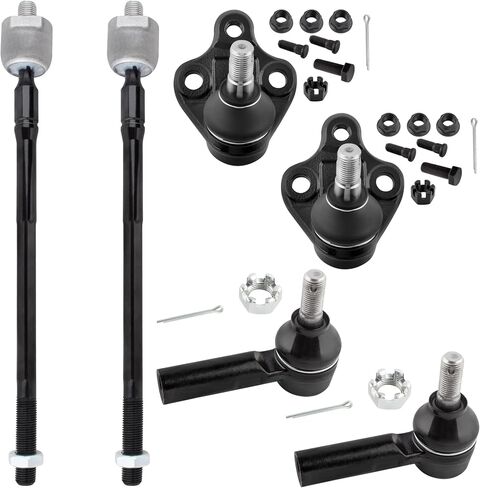 Boxi 6pcs التعليق الأمامي أدوات التعادل الداخلي الداخلي نهاية المفاصل السفلى كرة القدم 1998-2002 ل Chevy Prizm 1996-2002 ل Toyota Corolla 1996-1997 لـ Geo Prizm | K9756 ES2382 EV303 in Saudi Arabia