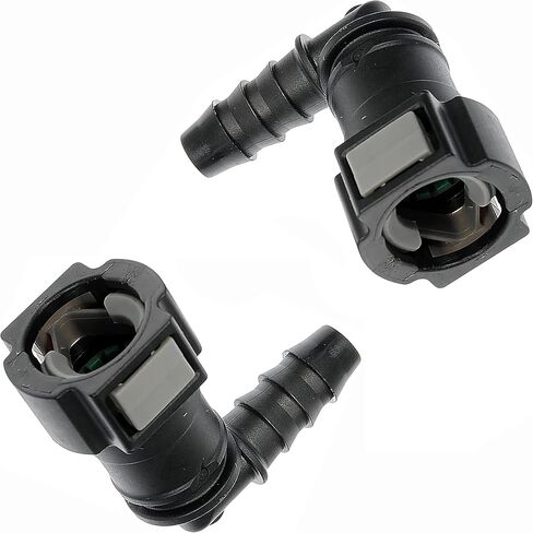 APDTY 911283 Quick Connector 10mm Steel TO 8mm Nylon 90 in Saudi Arabia