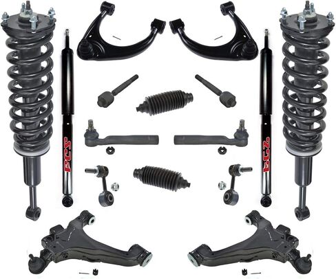 Mac Auto Parts Control Arms W/Struts Shocks Tie Tie Rods & Links 16pc repaction Kit to Toyota Tundra 15-18 RWD in Kuwait