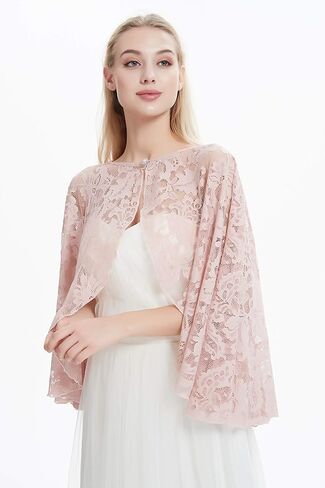 Wedding Lace Cape Cloak Lace Wraps and Shawls Bolero Shrug Shawls V72 in Kuwait