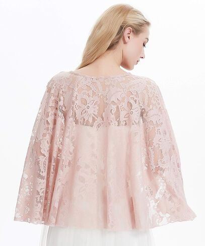 Wedding Lace Cape Cloak Lace Wraps and Shawls Bolero Shrug Shawls V72 in Kuwait
