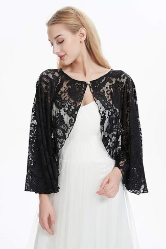 Wedding Lace Cape Cloak Lace Wraps and Shawls Bolero Shrug Shawls V72 in Kuwait