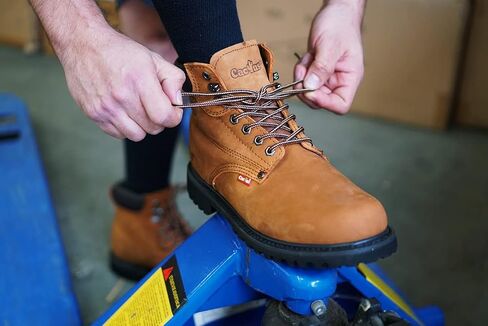 Cactus Men’s 3611 Soft Toe Insulated 6" Construction Work Boots Nubuck Leather Rubber Sole Comfortable Industrial Construction Boots in Kuwait