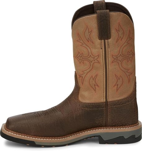 Justin Work Bolt 11" Composite Toe Men's Industrial-and-Construction-Boots, EH Rated, Oil & Slip Resistant, ASTM F2413, Cement Construction in Saudi Arabia