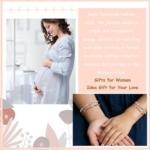 72ore Mama Bracelets for Women Mama Gifts Mother Daughter Gift Adjustable Mom Bracelets for Mother Grandma Birthday Gifts in Saudi Arabia