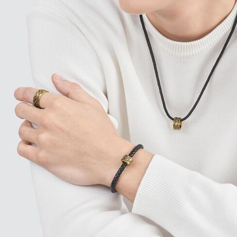 Sang Sang Sang 999 24K Gold Noir XL Charm Gold Dragon Scale Scarm Pracelet للنساء والرجال والجنسين 94750C in Saudi Arabia
